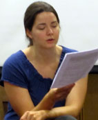 photo of Sonja reading